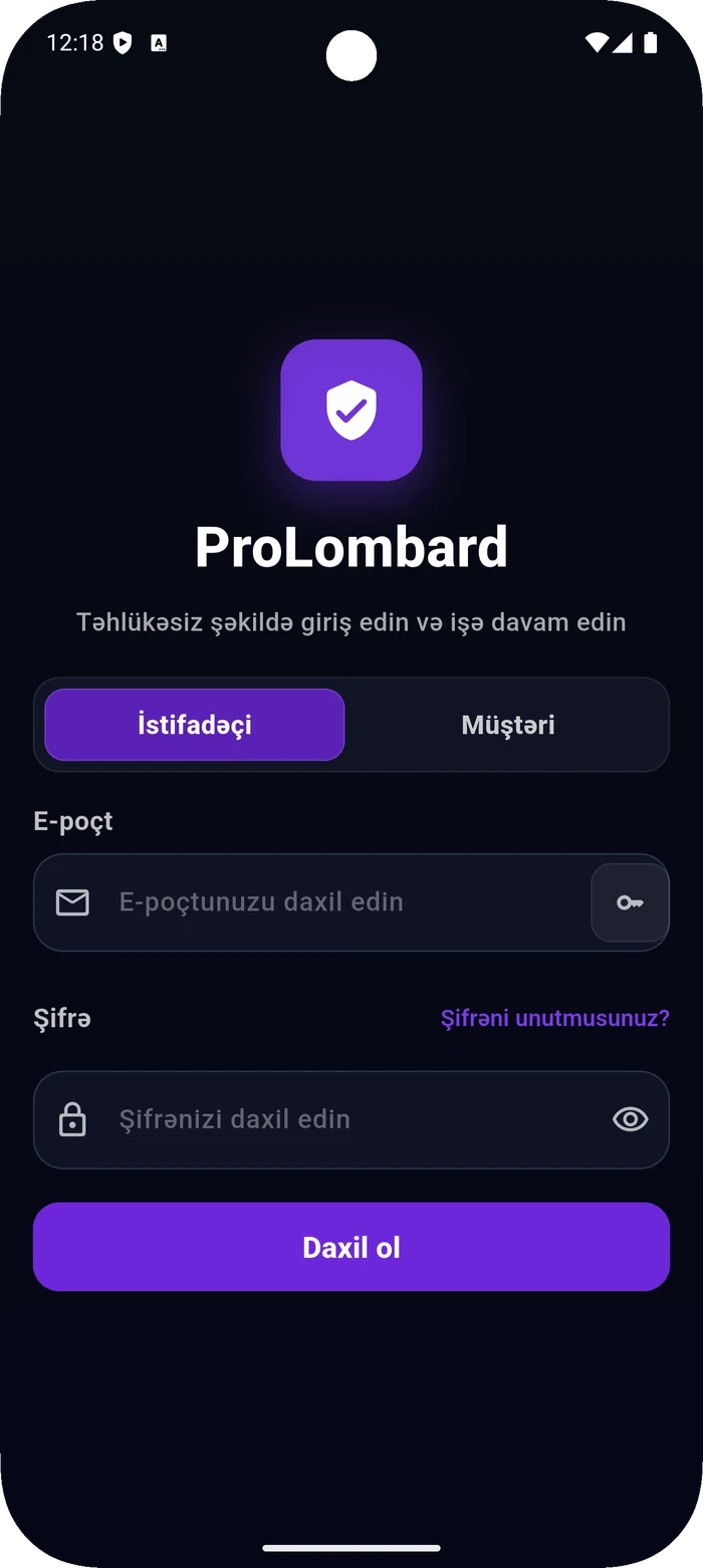 ProLombard mobile sign-in